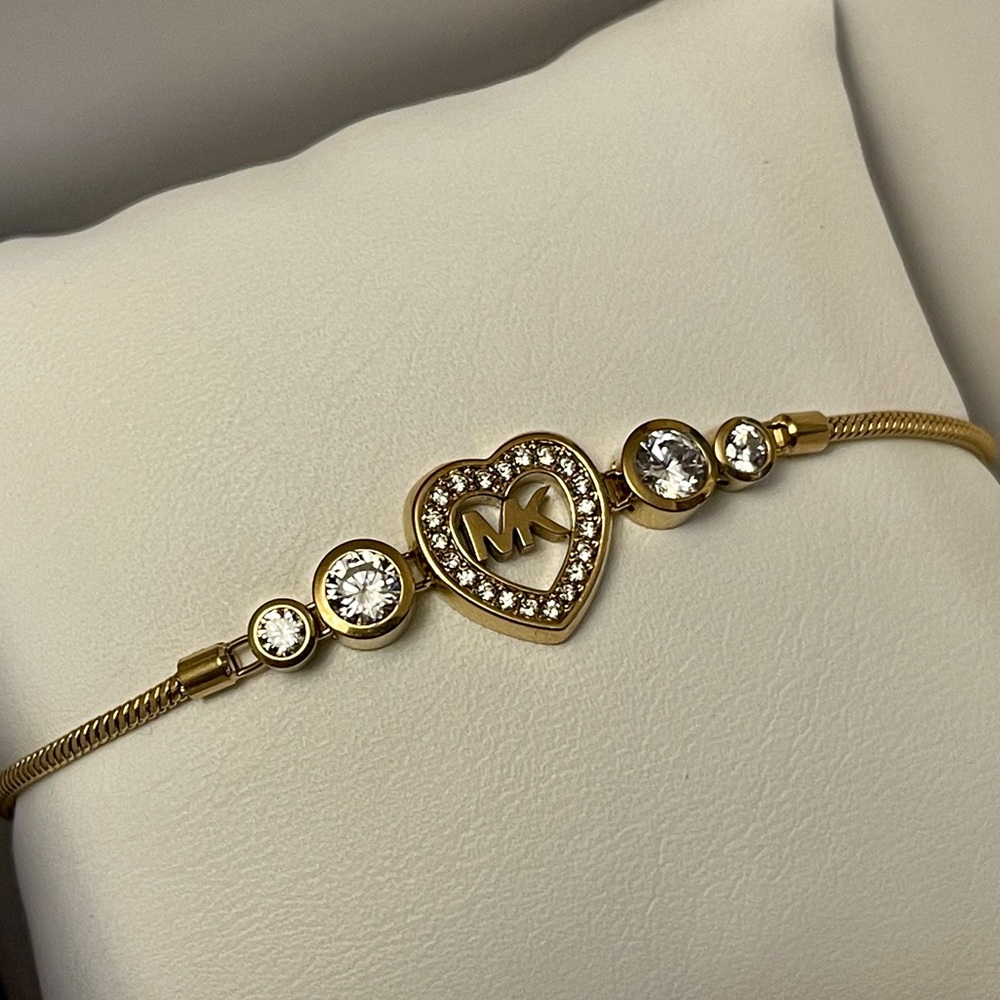 Michael Kors Gold-tone Heart Bracelet